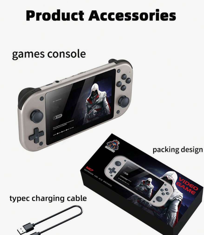 1pc Handheld Game Console, Built-In 25 Emulators Like GBA/PSP/PS1