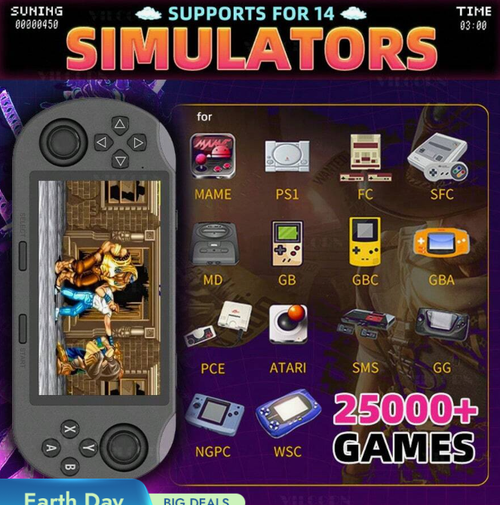 F3000 128G Retro Handheld Game Console 4.5inch IPS Screen 854*480 Portable
